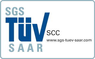Zertifikat SGS TÜV Saar SCC